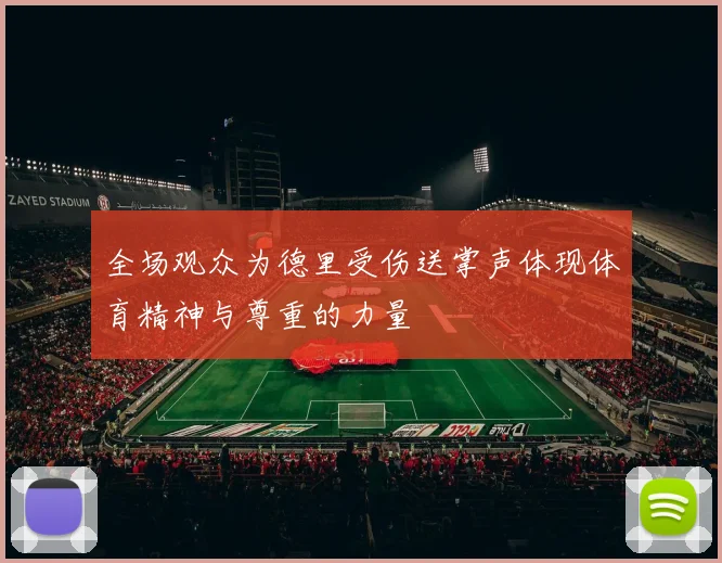 全场观众为德里受伤送掌声体现体育精神与尊重的力量